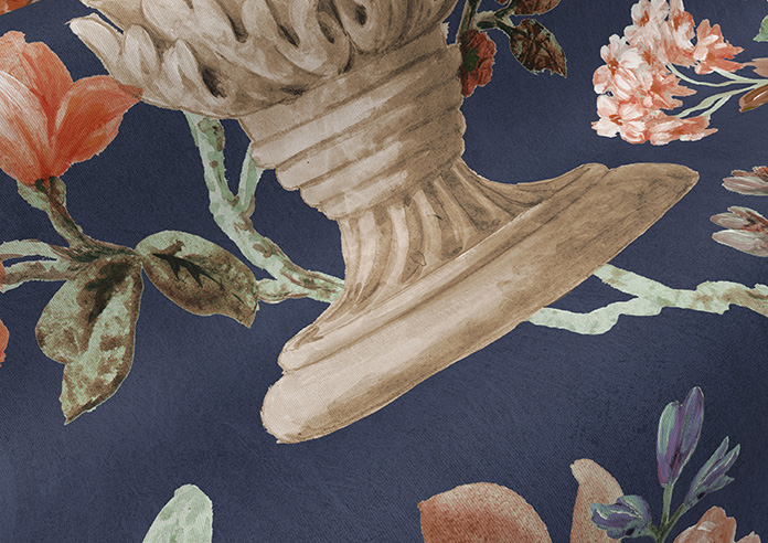 Clarence, Courtly Blue - Roller Blind - Image 4